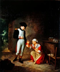 Napoleón visita a un campesino en las afueras de Brienne, 4 de agosto de 1805