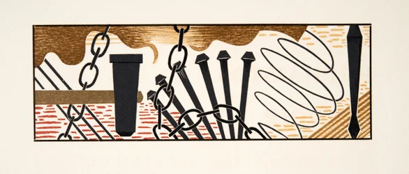 Ilustración gráfica de Prometeo Encadenado de Esquilo, pub. 1941