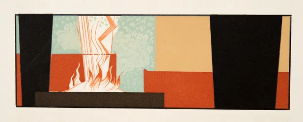 Ilustración gráfica de Prometeo Encadenado de Esquilo, pub. 1941