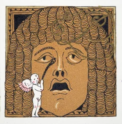 Nariz siendo cosquilleada por Cupido, de Personajes de Comedia