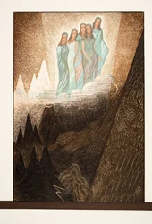 Océanides, Ilustración de Prometeo Encadenado de Esquilo, pub. 1941