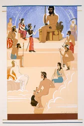 El Culto a Zeus, una ilustración de 