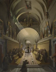 Interior de un convento capuchino, c.1820