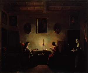 Escena en un interior, siglo XIX