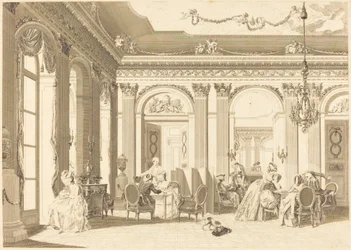 La asamblea en el salón
