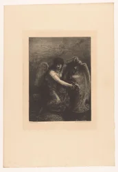 ángel con escudo