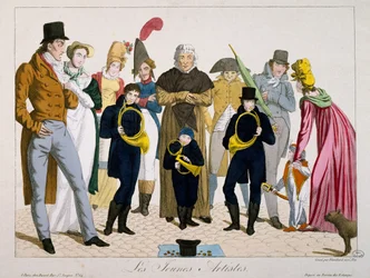 Jóvenes artistas, impresión, Francia