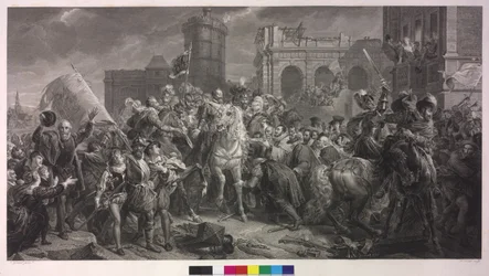 Enrique IV de Francia en París el 22 de marzo de 1594