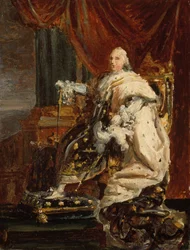 Rey Luis XVIII, c.1816-18 (óleo sobre lienzo)