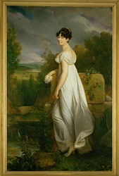 La Sra. Visconti, esposa del antiguo embajador de la República Cis-alpina en Francia ...