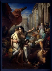 Monseñor de Belsunce durante la peste de Marsella