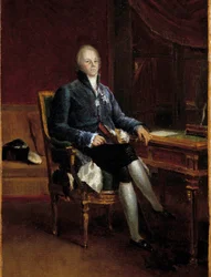 Retrato de cuerpo entero de Charles Maurice de Talleyrand Périgord, Príncipe de Benevento (1754-1838). 1808. Dim. 0,32 x 0,22 m. Versalles, Museo del Castillo