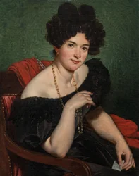 Retrato de una dama, c.1830 (óleo sobre lienzo)