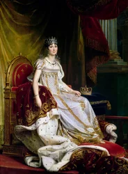 Josefina de Beauharnais, primera esposa de Napoleón Bonaparte 1763-1814, con traje de coronación, 1807-1808
