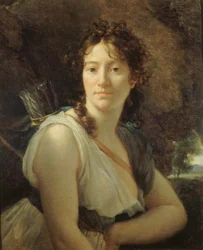 Retrato de Catherine Josephine Duchesnois 1777-1835, principios del siglo XIX