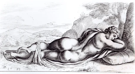 Hermafrodita en los Jardines Borghese, c.1653