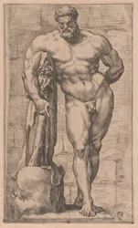 El Hércules Farnesio, vista frontal [lámina 2]