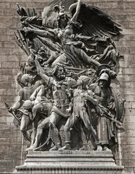 Partida de los voluntarios de 1792 o La Marsellesa (relieve en piedra)