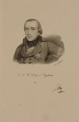 Louis Antoine Henri de Bourbon (1772-1804) Duque de Enghien con el Uniforme de Condé