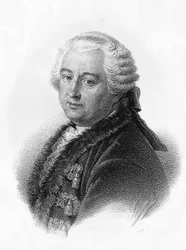 Retrato de Claude-Adrien Helvetius (1715-1771), escritor y filósofo francés, grabado por François-Seraphin Delpech (1778-1825)