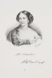 Retrato de la escritora Antoinette Des Houlières