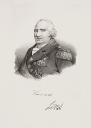 Retrato del rey Luis XVIII
