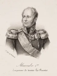 Retrato del zar Alejandro I de Rusia