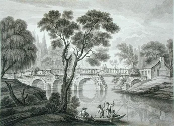 Diseño para un puente ruinoso para el jardín en Syon House, publicado en 1778 (grabado)