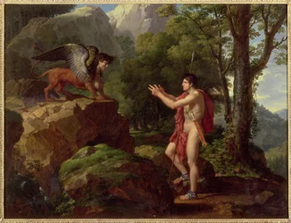 Edipo y la Esfinge, hacia 1806-08