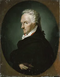 Retrato del escritor italiano Vittorio Alfieri, detalle. Principios del siglo XIX (pintura)