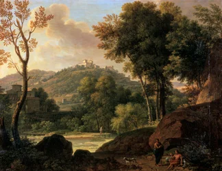 El campo alrededor de Florencia, Italia, finales del siglo XVIII principios del siglo XIX