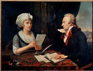 Vittorio Alfieri, poeta y dramaturgo italiano, con la condesa de Albany (pintura)