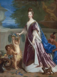 Retrato de Elisabeth-Charlotte de Baviera o del Palatinado (1652-1722)