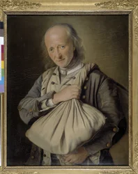 El hombre tiene la bolsa
