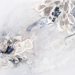 Flores blancas abstractas
