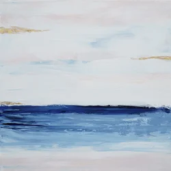 Horizonte azul y dorado