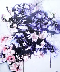 Cascada floral oscura
