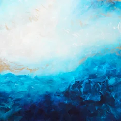 Abstracción azul intenso