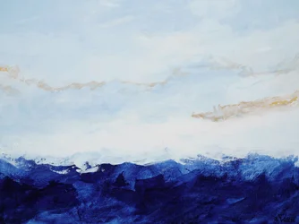 Horizonte azul dorado
