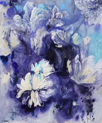 Flores azul índigo