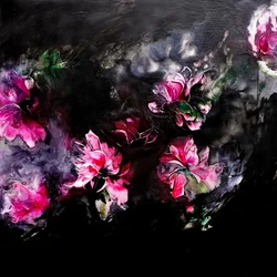 Abstracto floral evocador