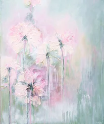 Flores en tonos pastel suaves
