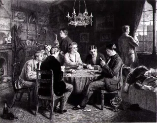 Reverie - Una Voz desde Lejos, grabado por Robert W. Macbeth (1848-1910) publicado por Thomas McLean