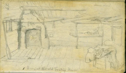 Habitación en la antigua casa de comercio, 1851