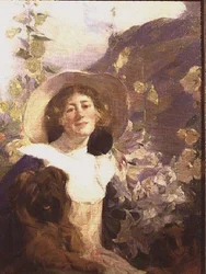 La esposa del artista Katherine
