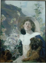 La esposa del artista, Katherine Graham