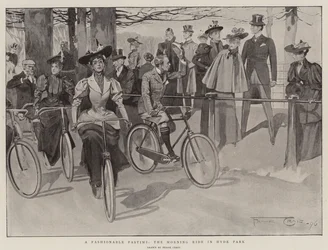 Un pasatiempo de moda, el paseo matutino en Hyde Park