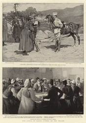 La crisis en Creta, escenas en la isla