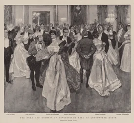 El baile del Duque y la Duquesa de Devonshire en Chatsworth House