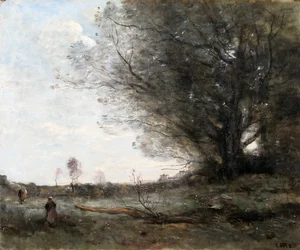 Un paisaje de Surrey (óleo sobre lienzo)